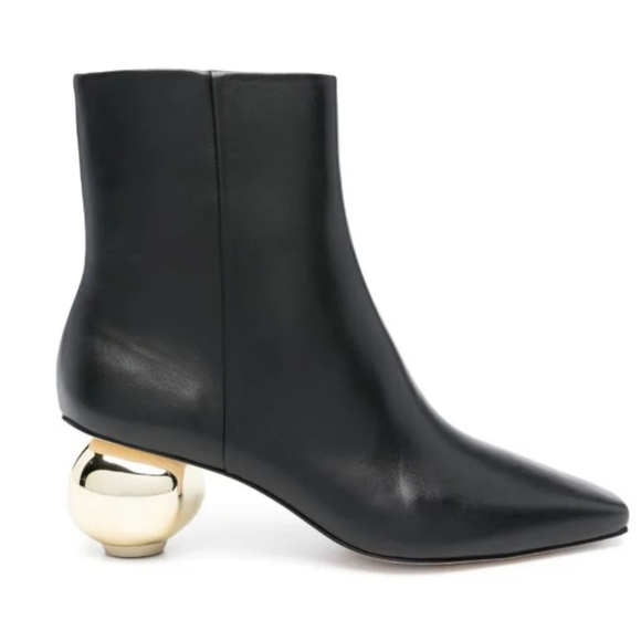 Cult Gaia black Mari 50mm leather ankle boots Size EU 38/US 8 - Picture 12 of 12